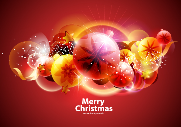 free vector Cool christmas symphony of light vector background 3